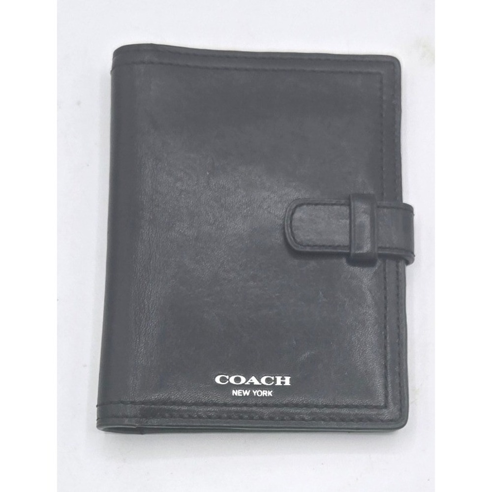 Authentic Coach New York Black Leather Organizer/Planner/Wallet